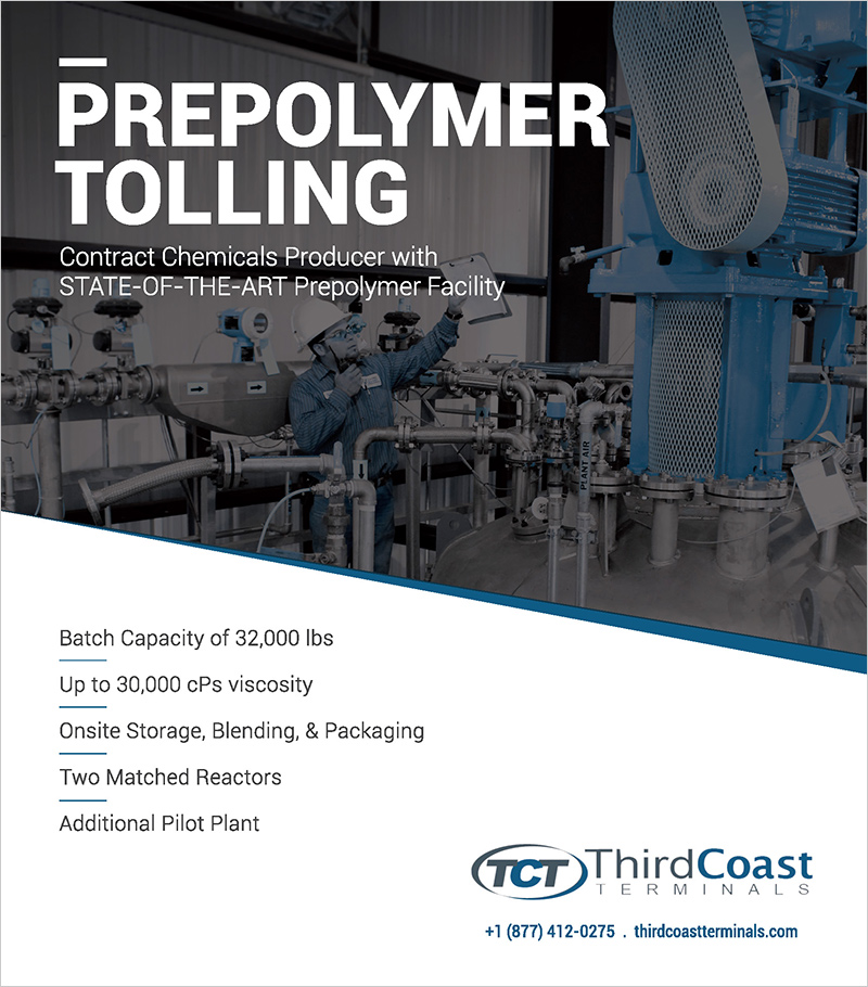 Third Coast's Prepolymer Toll Manufacturing Unit